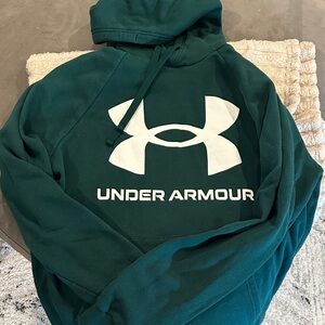 Under Armour Teal Hoodie with White Logo